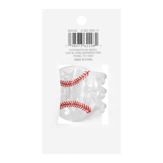 Small Baseball Claw Clip by Celebrate It™